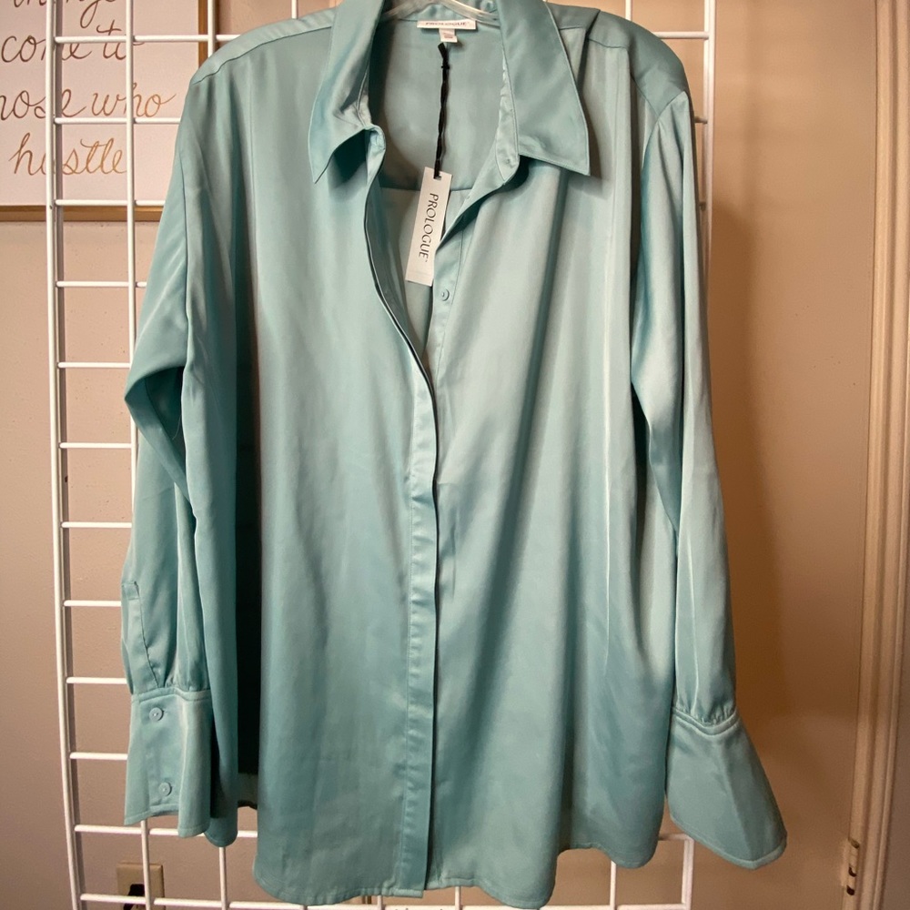 Target brand new Blue/Green long sleeve shirt